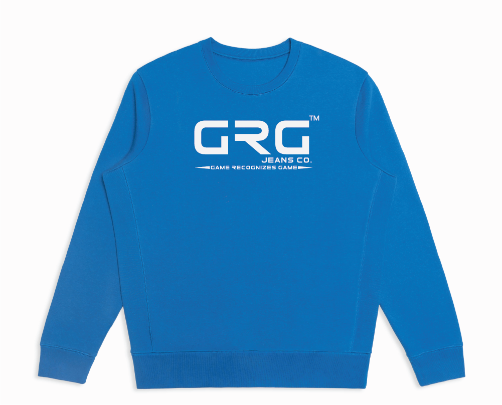 French Blue GRG™ GOTS® Organic Cotton Crewneck Sweatshirt