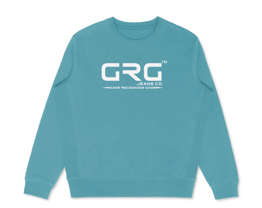 Aqua GRG™ GOTS® Organic Cotton Crewneck Sweatshirt