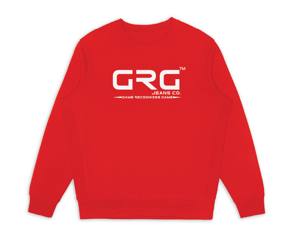 Primary Red GRG™ GOTS® Organic Cotton Crewneck Sweatshirt