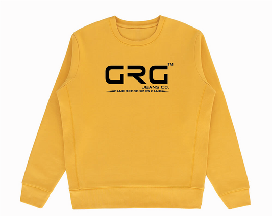 Mustard GRG™ GOTS® Organic Cotton Crewneck Sweatshirt