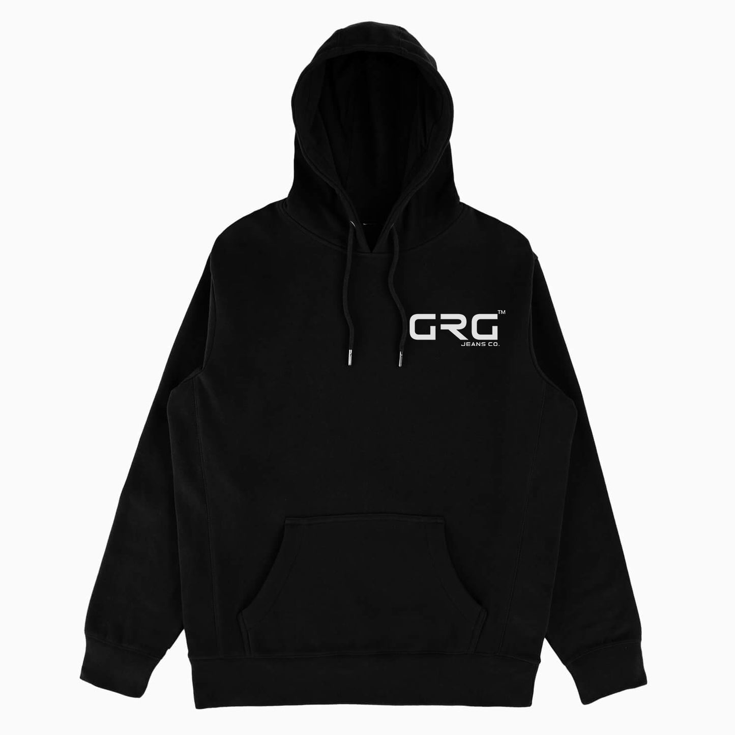Black GRG™ GOTS® Organic Cotton Hooded Sweatshirt