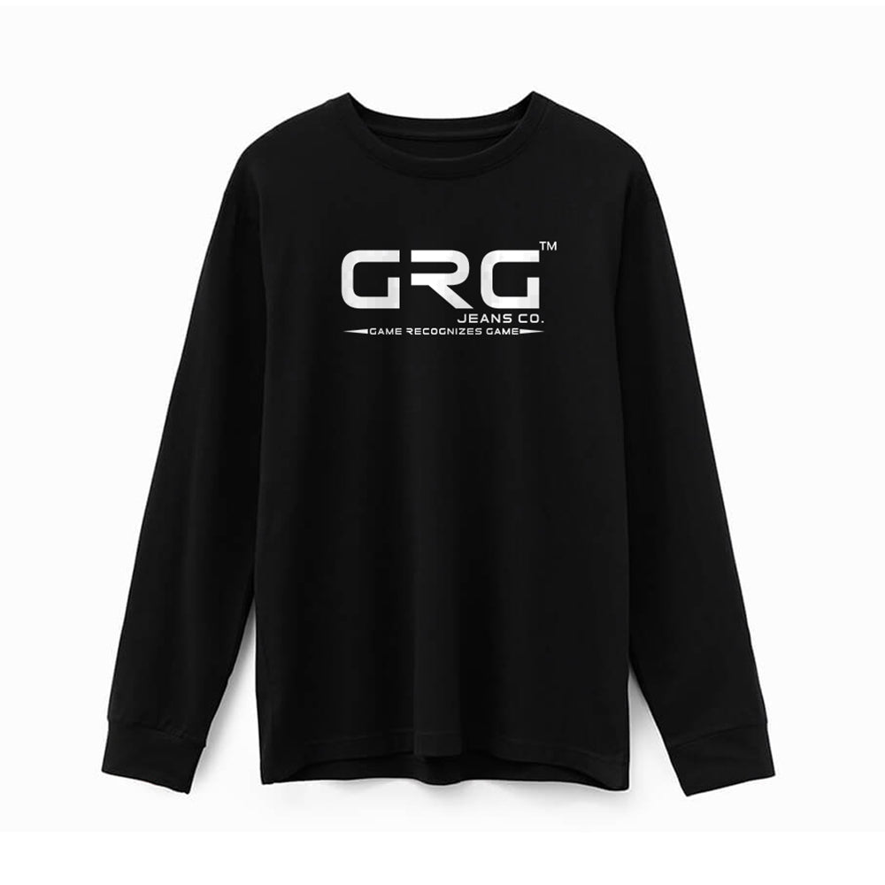 Black GRG™ SUPIMA® Cotton 6oz Long Sleeve T-Shirt