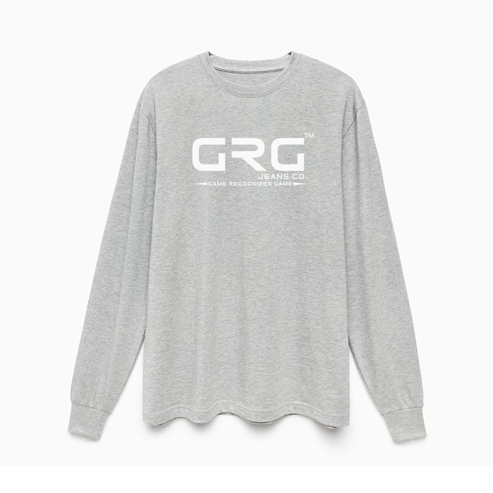 Heather Grey GRG™ SUPIMA® Cotton 6oz Long Sleeve T-Shirt