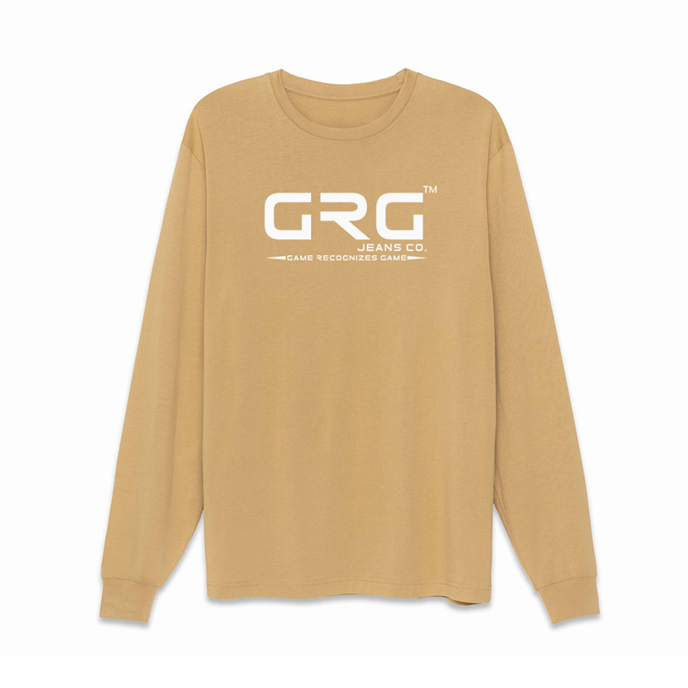 Tan GRG™ SUPIMA® Cotton 6oz Long Sleeve T-Shirt