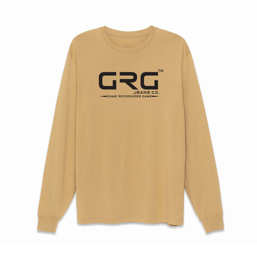 Tan GRG™ SUPIMA® Cotton 6oz Long Sleeve T-Shirt
